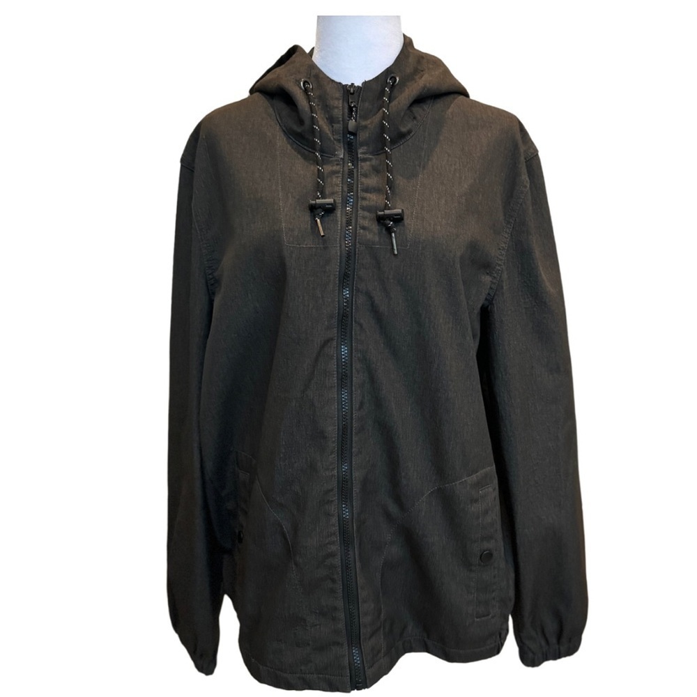 Nomad Tech Fleece Hooded Jacket weather resistant Medium Hoodie Zip Wind breaker